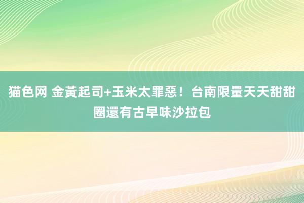 猫色网 金黃起司+玉米太罪惡！台南限量天天甜甜圈　還有古早味沙拉包